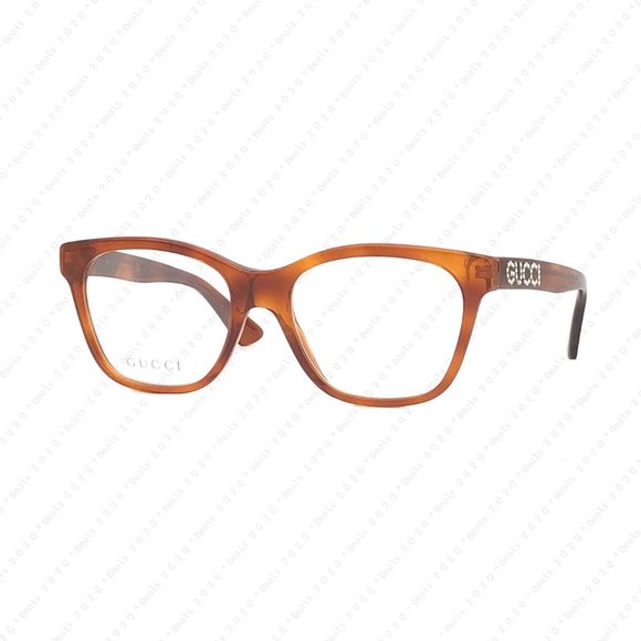 New GUCCI Women’s GG0420O 004 52mm Havana Eyeglasses - Picture 3 of 11
